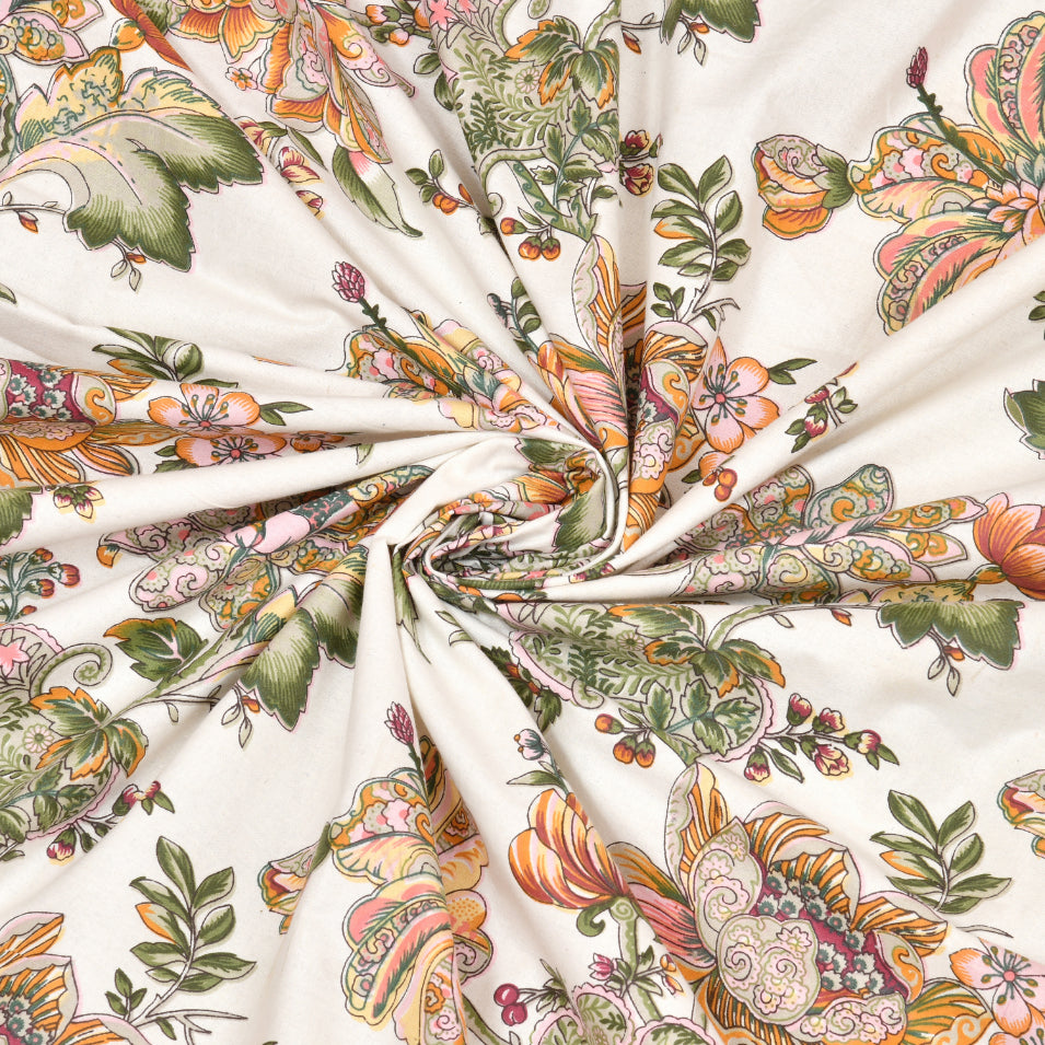 TANGERINE TRAILS ANOKHI HOME WINDOW CURTAIN 9 FEET LONG X 3.75 WIDTH PAIR