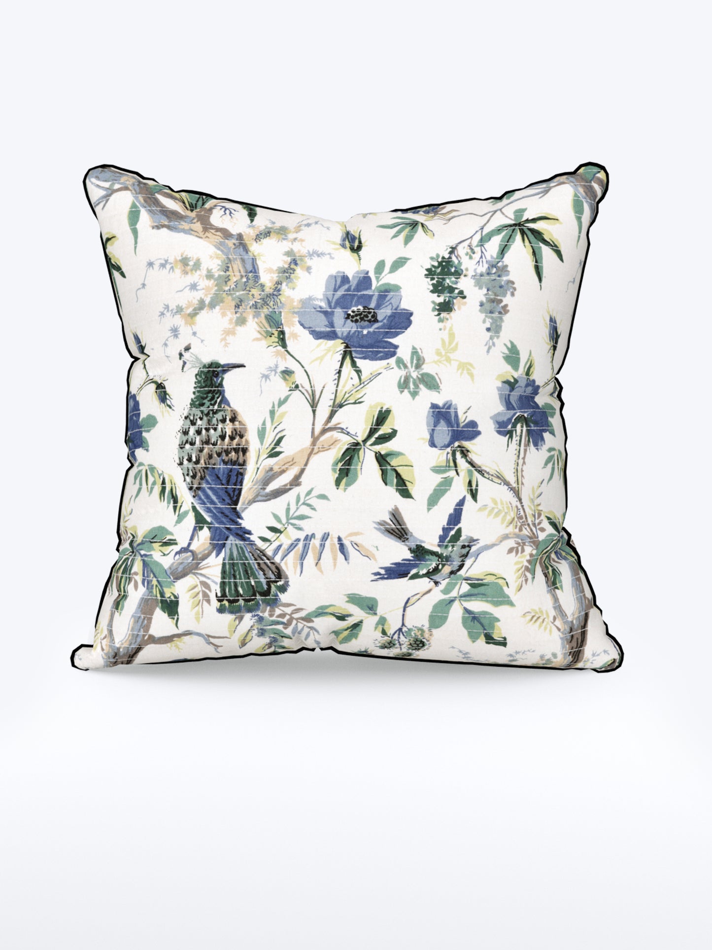Bluebird Botanica Anokhi Cotton Cushion Covers - 16x16 Inches