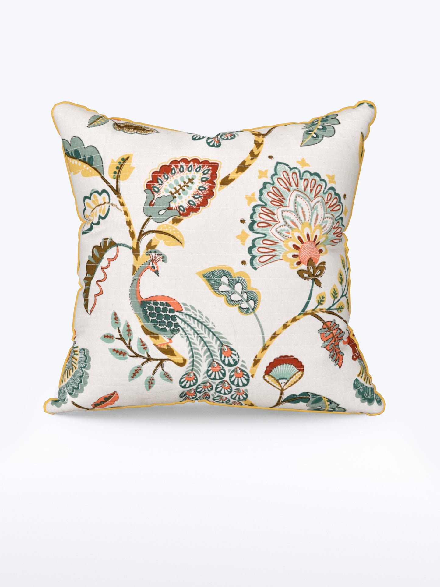 Paisley Charm Anokhi Cotton Cushion Covers - 16x16 Inches