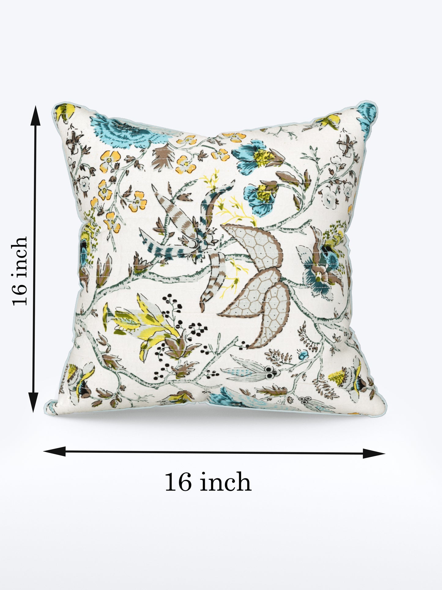 Spring Whisper Anokhi Cotton Cushion Covers - 16x16 Inches