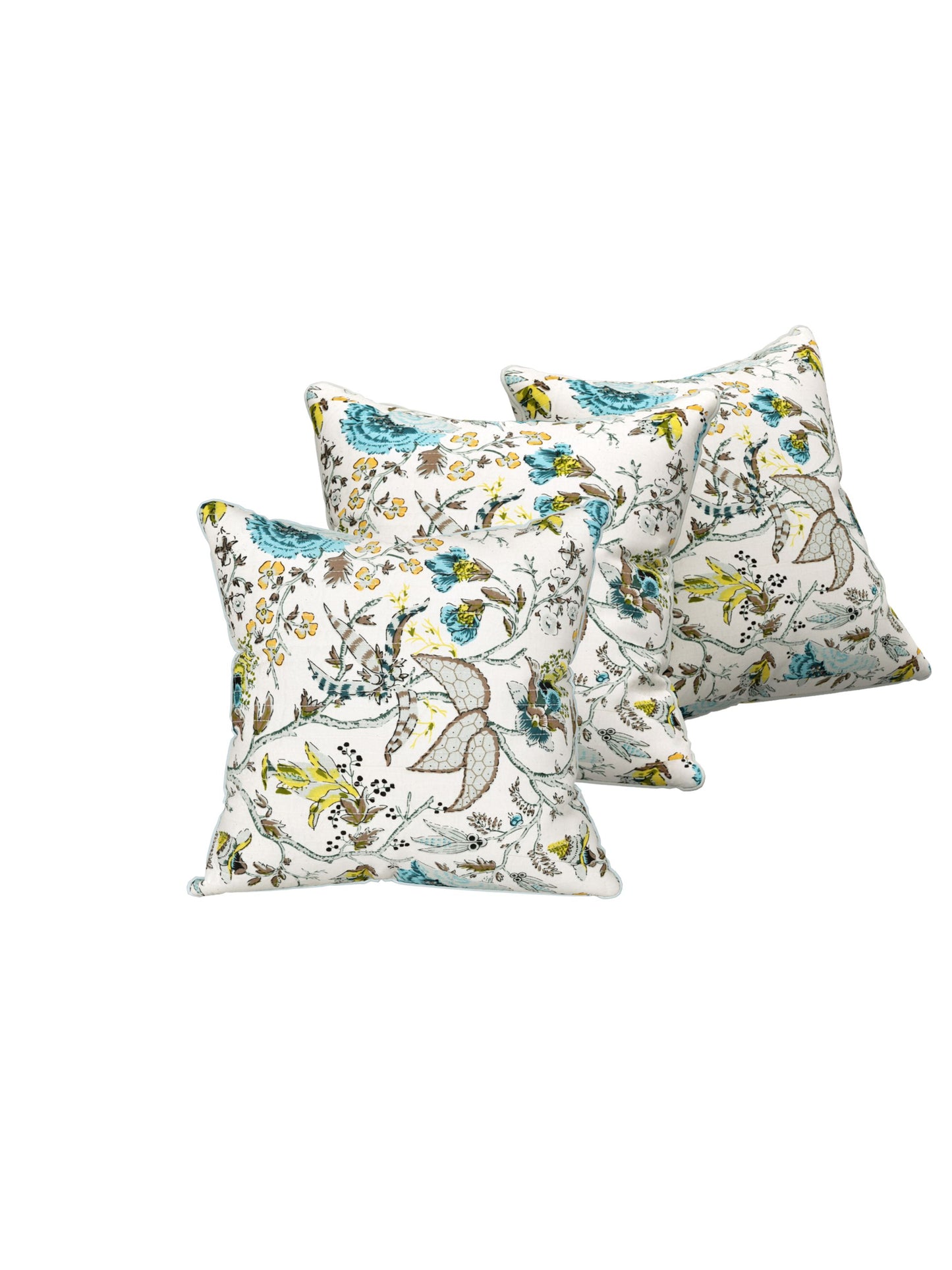 Spring Whisper Anokhi Cotton Cushion Covers - 16x16 Inches