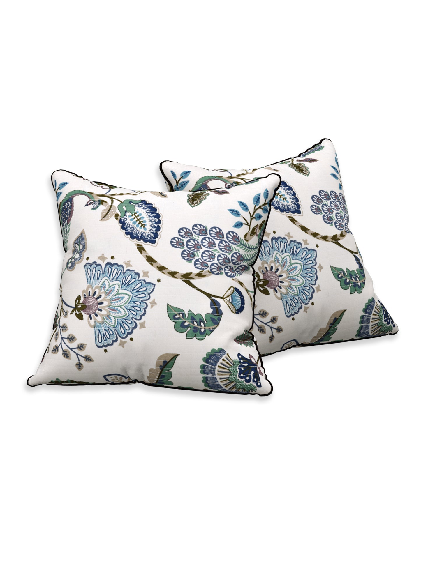 Serene Garden Anokhi Cotton Cushion Covers - 16x16 Inches