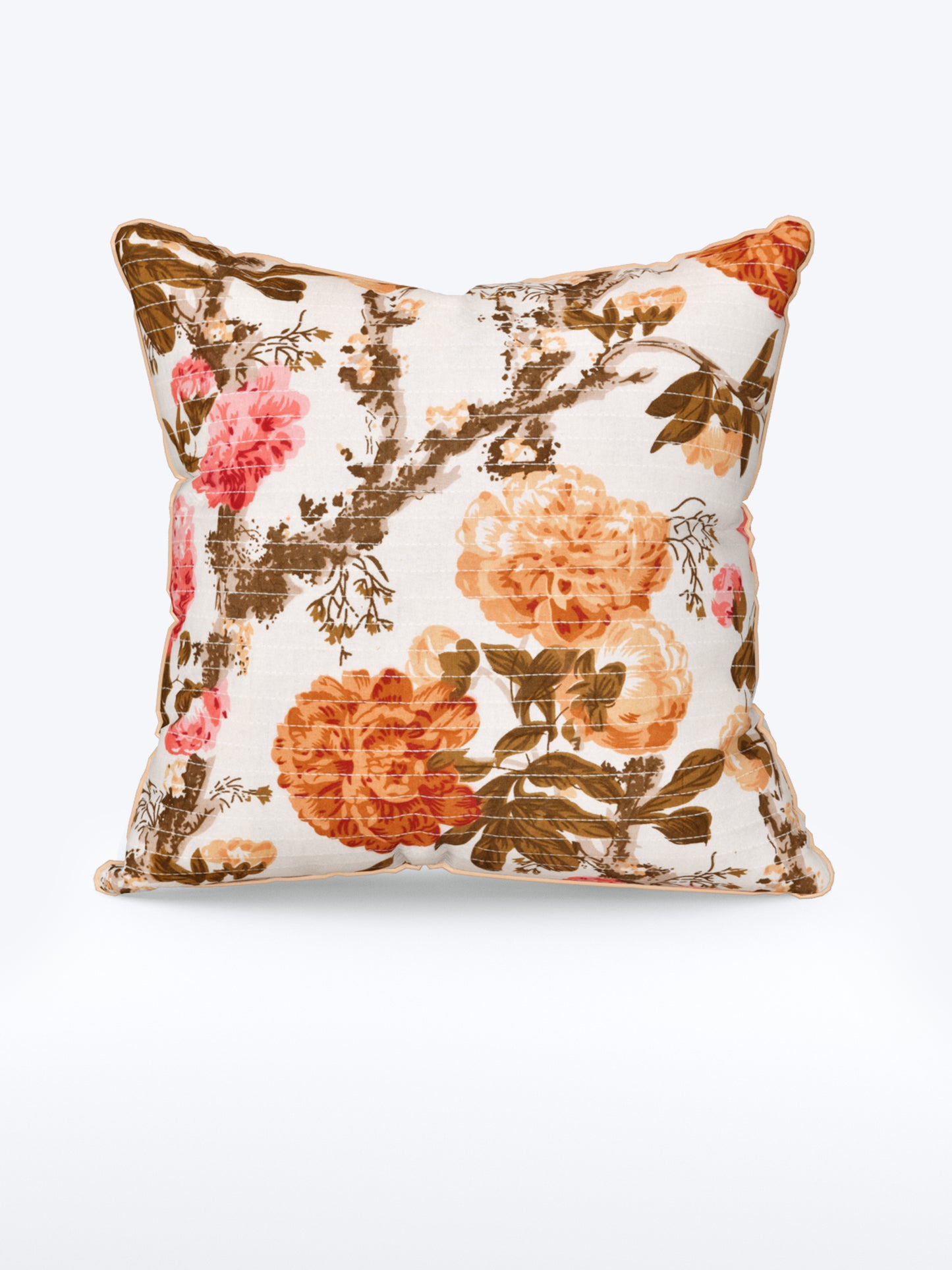 Autumn Garden Anokhi Cotton Cushion Covers - 16x16 Inches