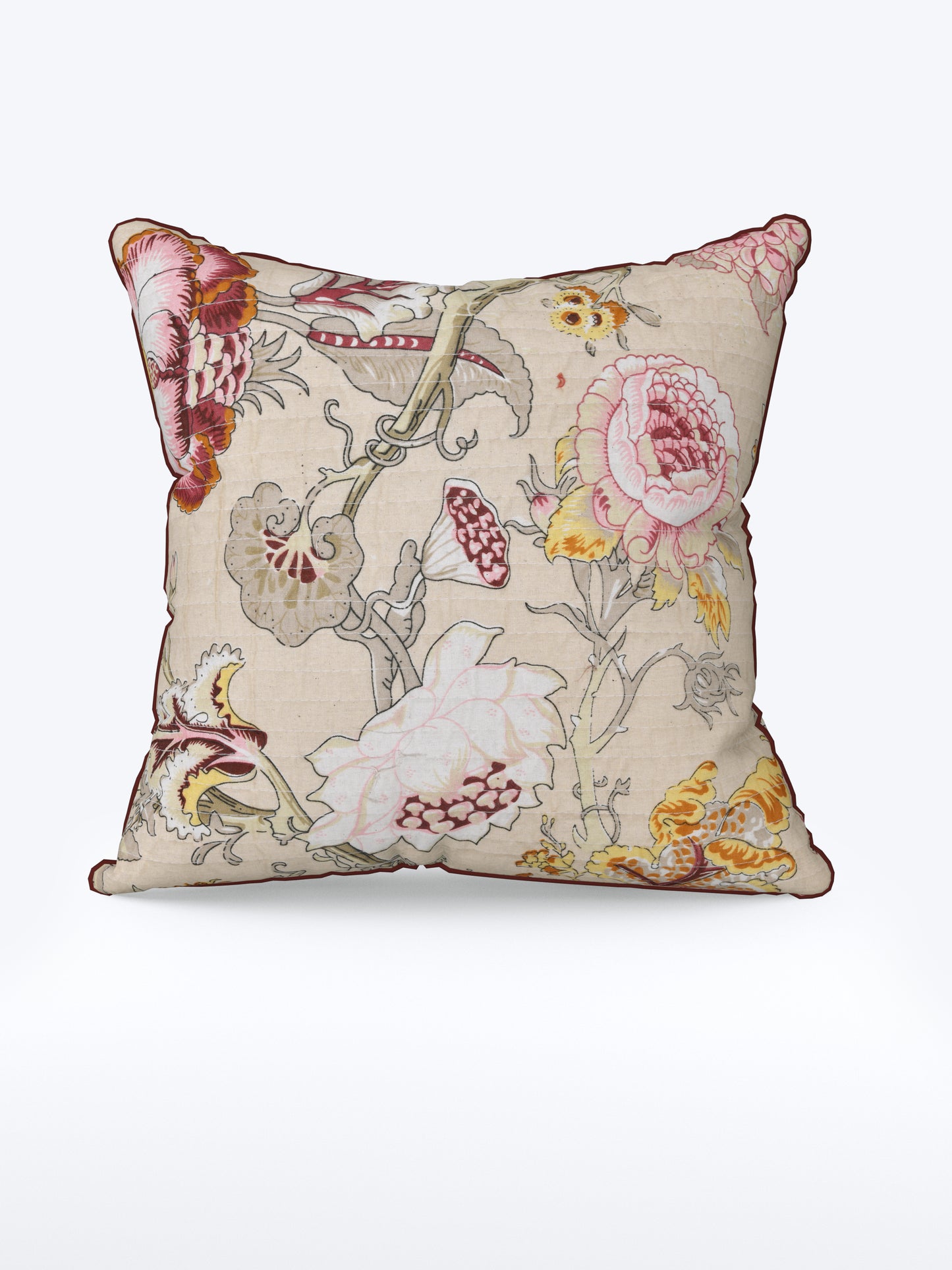 Gul Rohi Anokhi Cotton Cushion Covers - 16x16 Inches