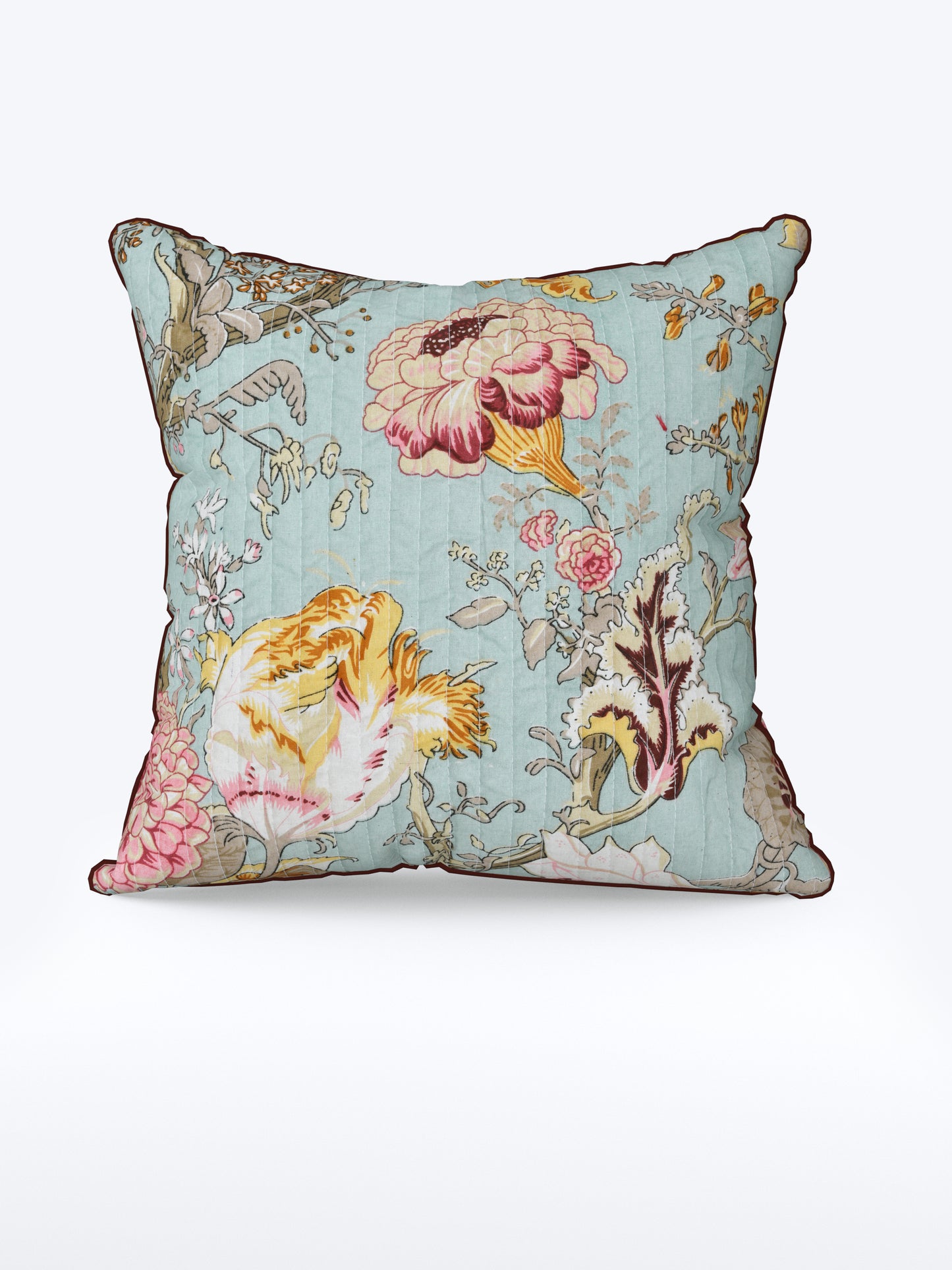 Gulrangi Baithak Anokhi Cotton Cushion Covers - 16x16 Inches