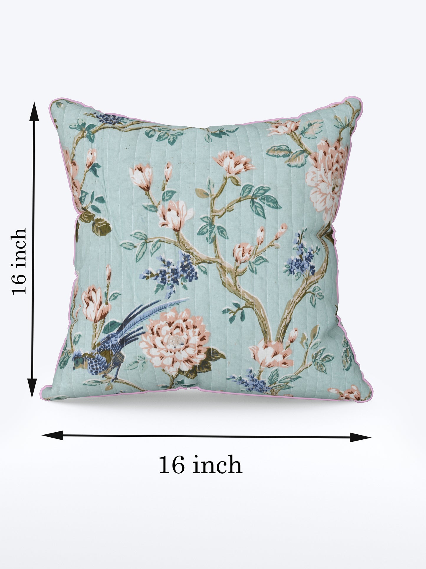 Aqua Baagh Anokhi Cotton Cushion Covers - 16x16 Inches