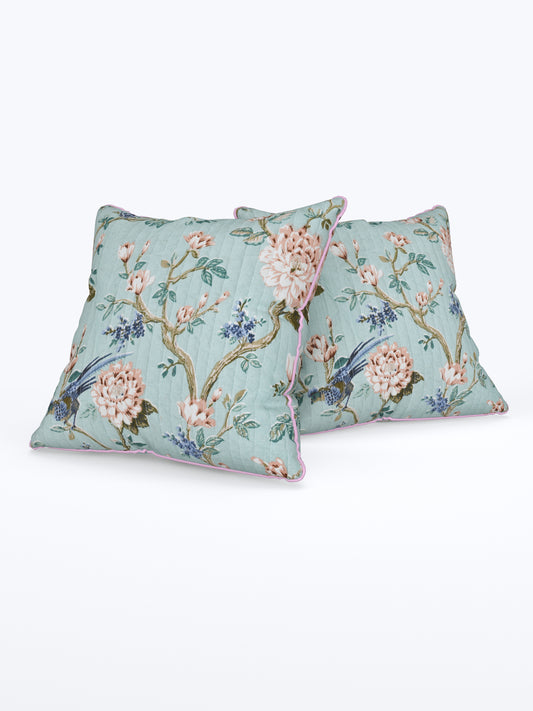 Aqua Baagh Anokhi Cotton Cushion Covers - 16x16 Inches