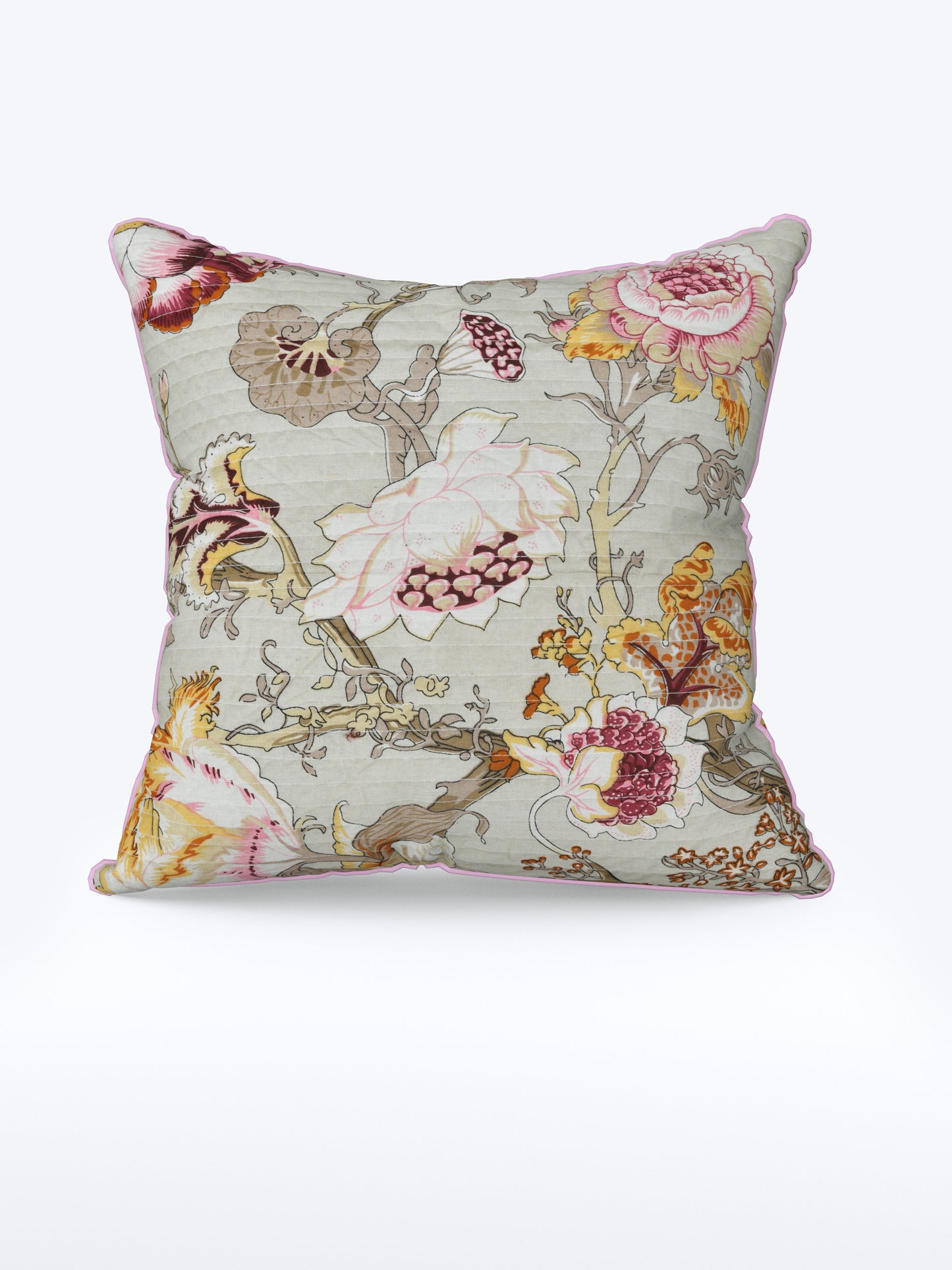 Gulaabo Bagh Anokhi Cotton Cushion Covers - 16x16 Inches