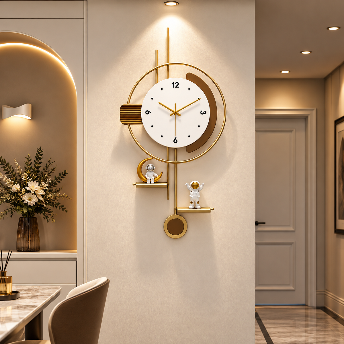 Astronaut Orbit Modern Wall Clock