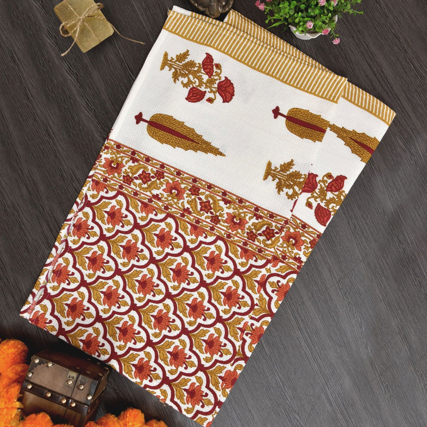 Carrot Spice Waffle Towel Set