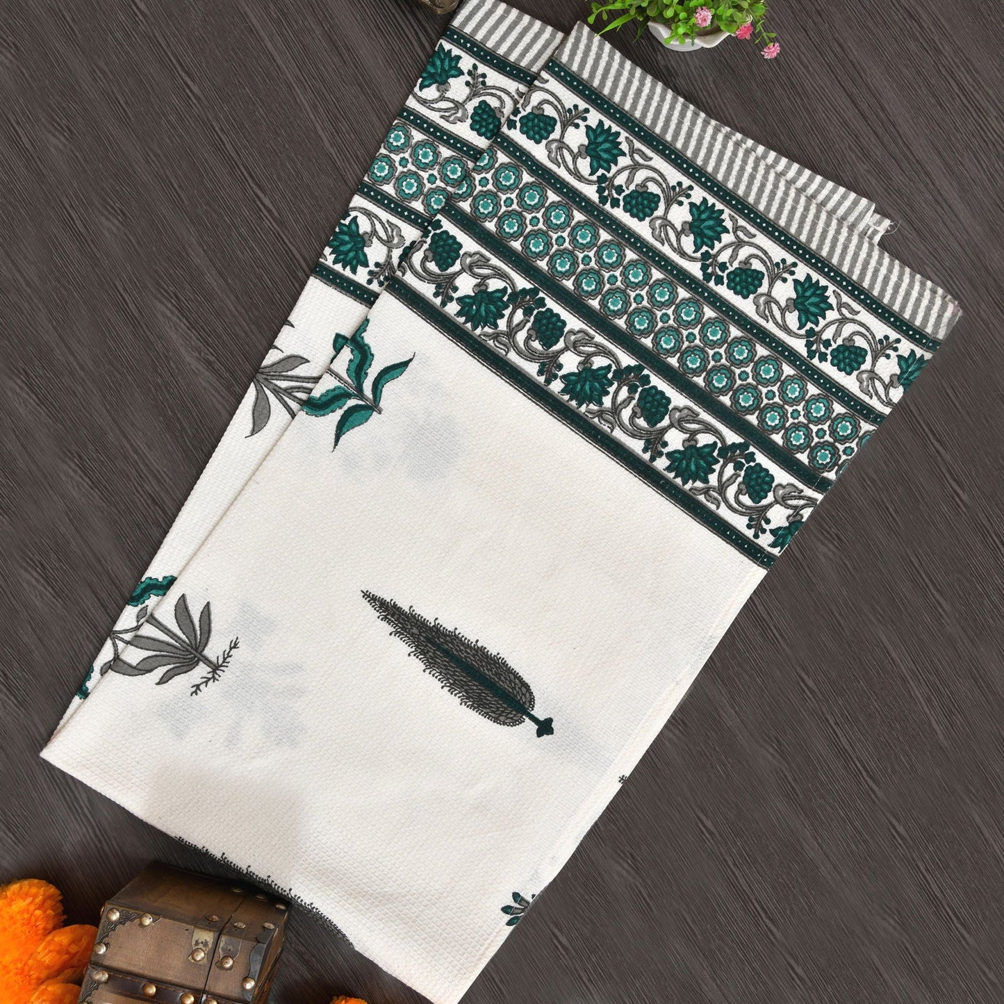 Serene Forest Waffle Towel Set