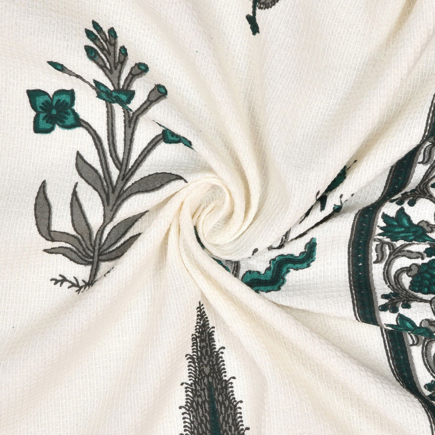 Serene Forest Waffle Towel Set