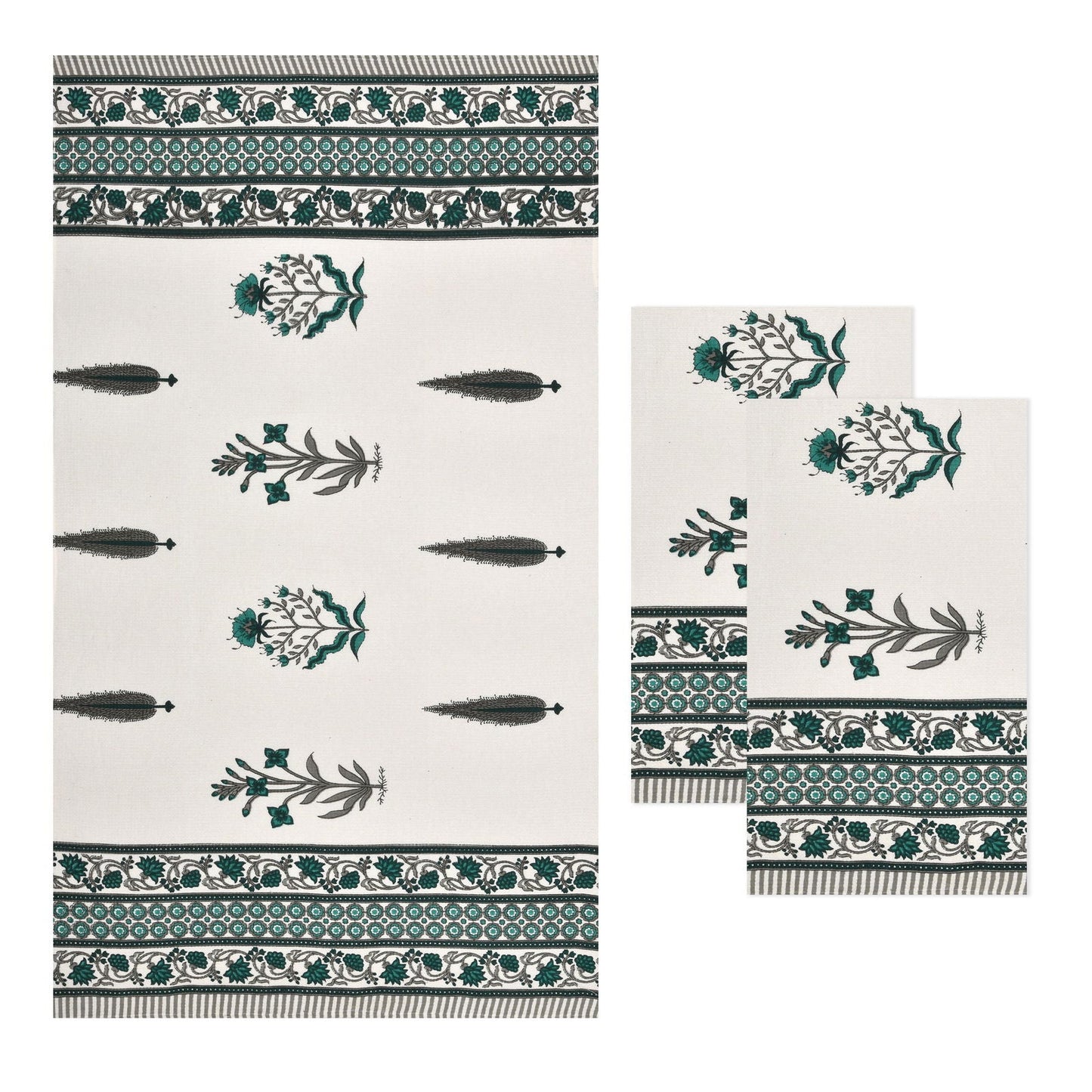 Serene Forest Waffle Towel Set