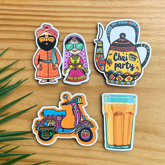 Desi Themed Fridge Magnet
