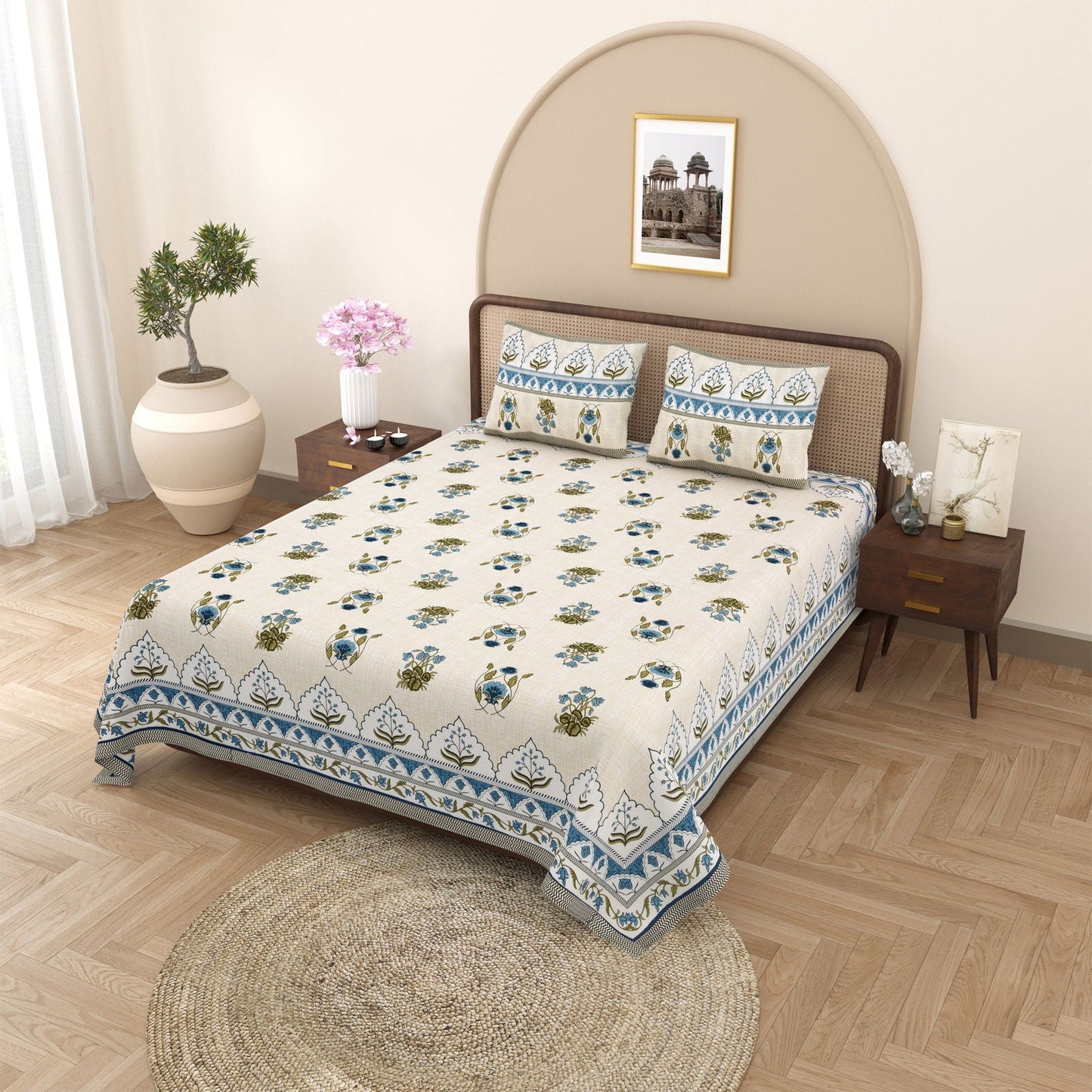 Gulmohar Grace Double Bedsheet
