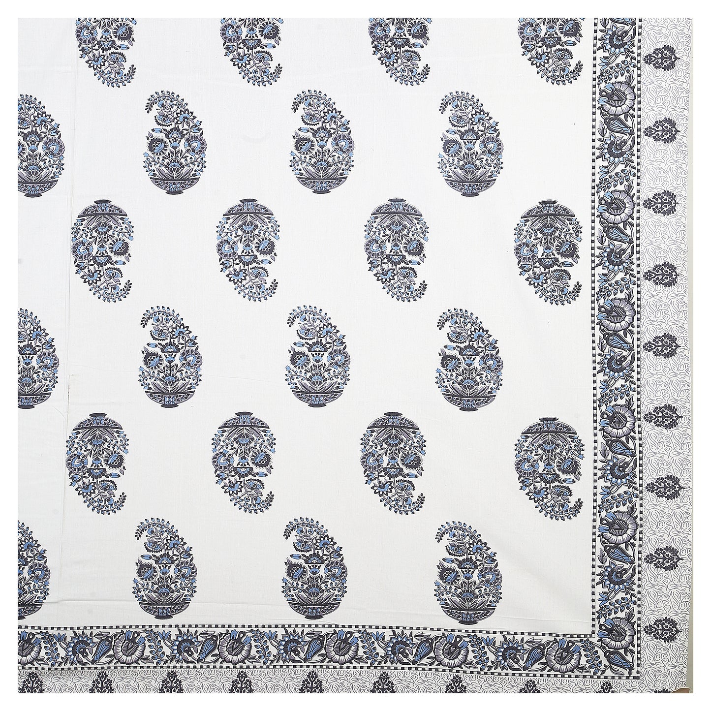 Vibrant Vistaar – Premium Cotton Jaipuri Printed Double Bedsheet with 2 Pillow Covers