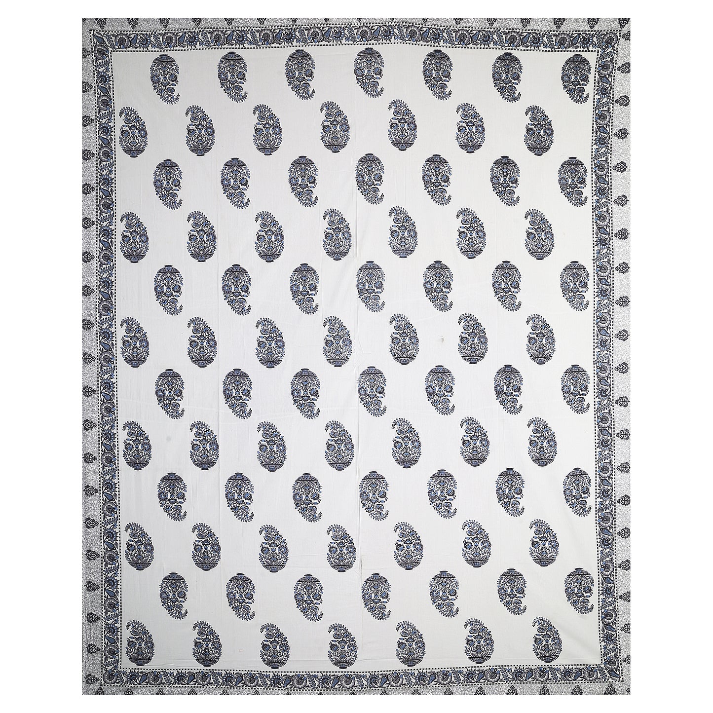 Vibrant Vistaar – Premium Cotton Jaipuri Printed Double Bedsheet with 2 Pillow Covers