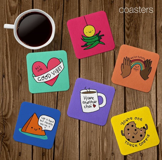 Good Vibes & Grit Coasters
