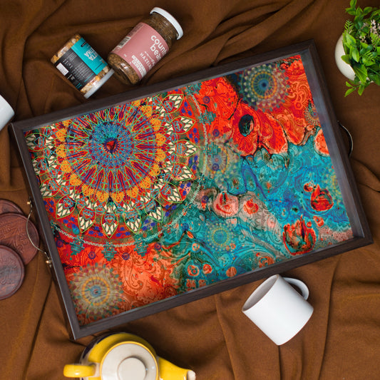 Sacred Circle Rectangle Tray