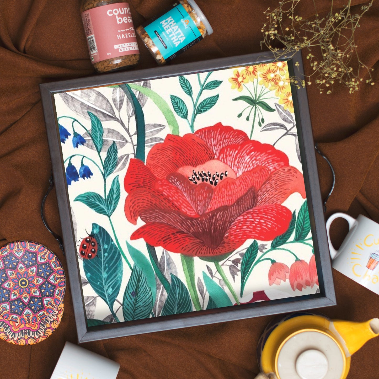 Poppy Paradise Tray