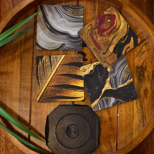 Golden Eclipse Coasters