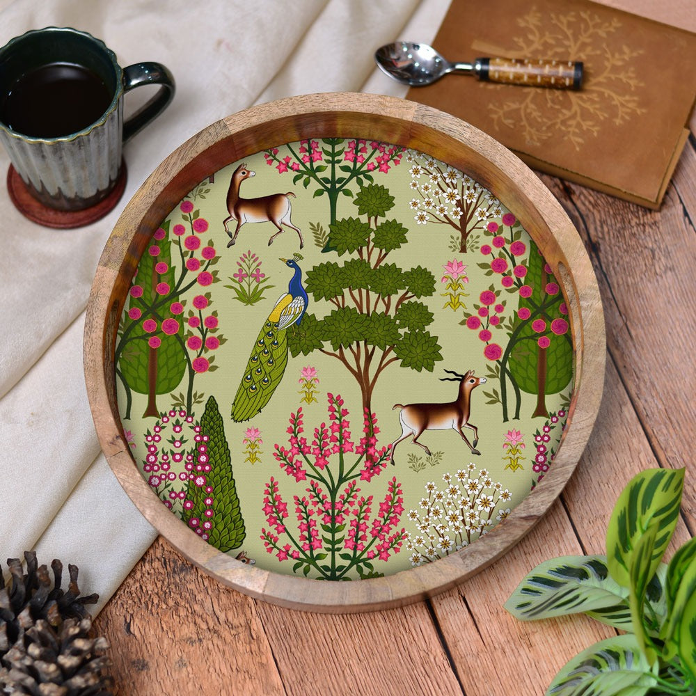 Woodland Realm Round Tray