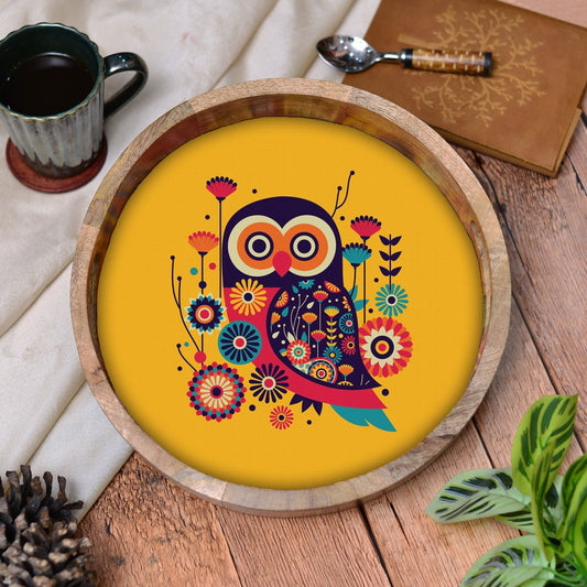 Wise Bloom Round Tray