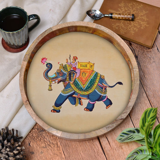 Maharaja's Mount Round Tray