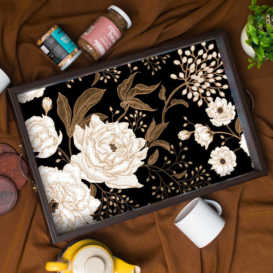 Vintage Bloom Rectangle Tray