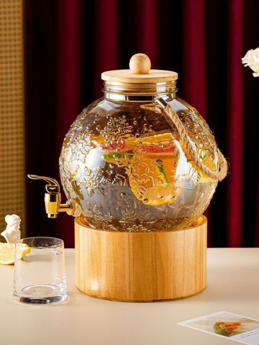 Luxe Globe Glass Beverage Dispenser (4 L)