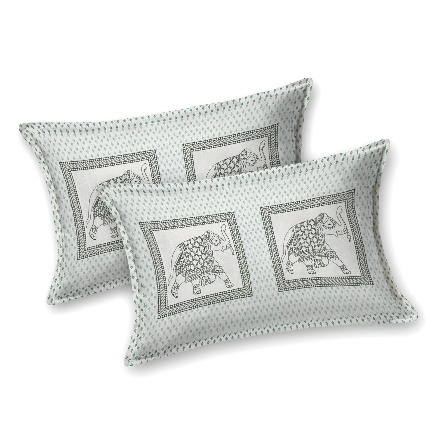 Kalakriti Royal March Pure Cotton Double Bedsheet with 2 Pillow Covers