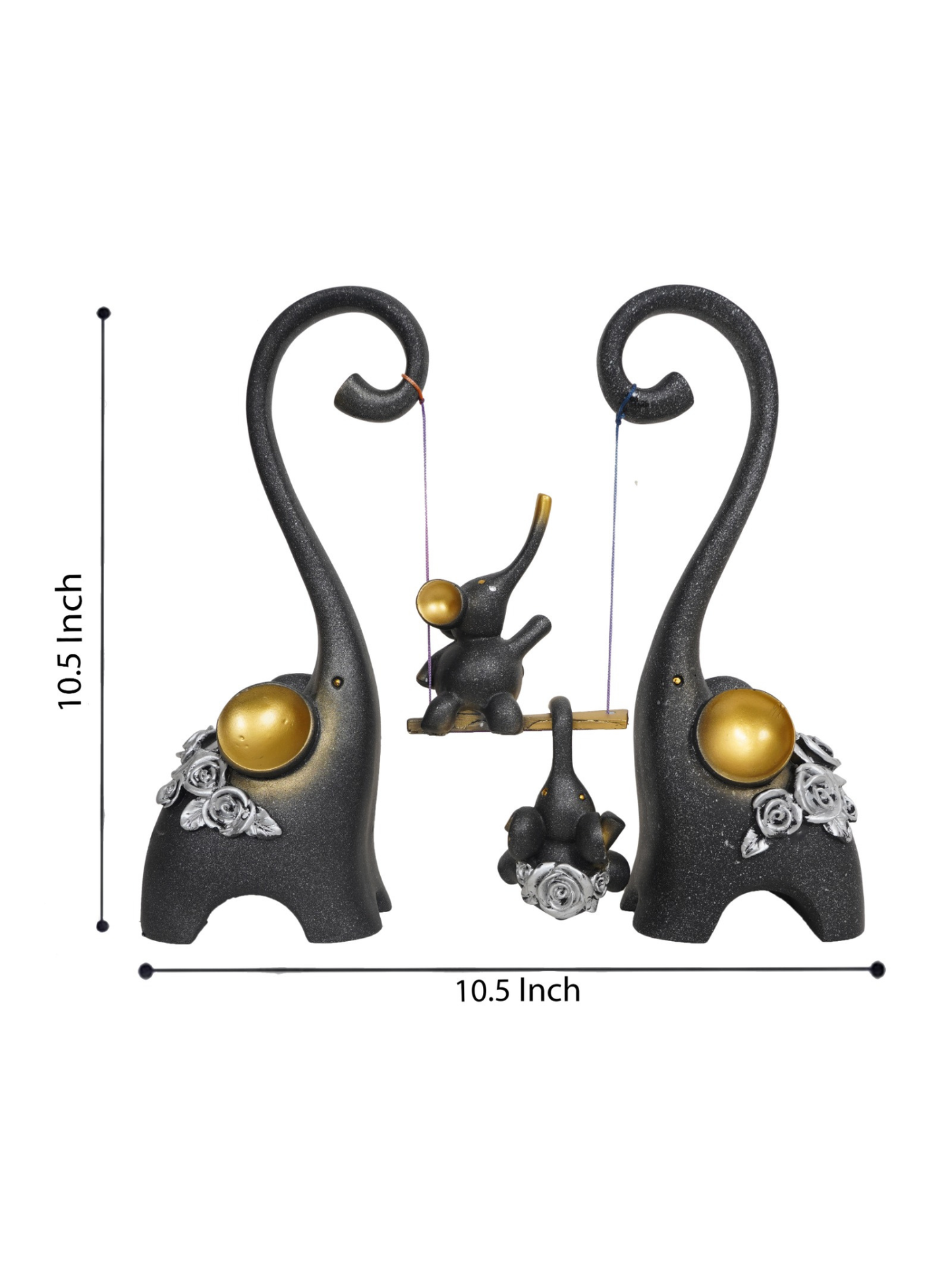 Midnight Elegance Elephant Swing Set