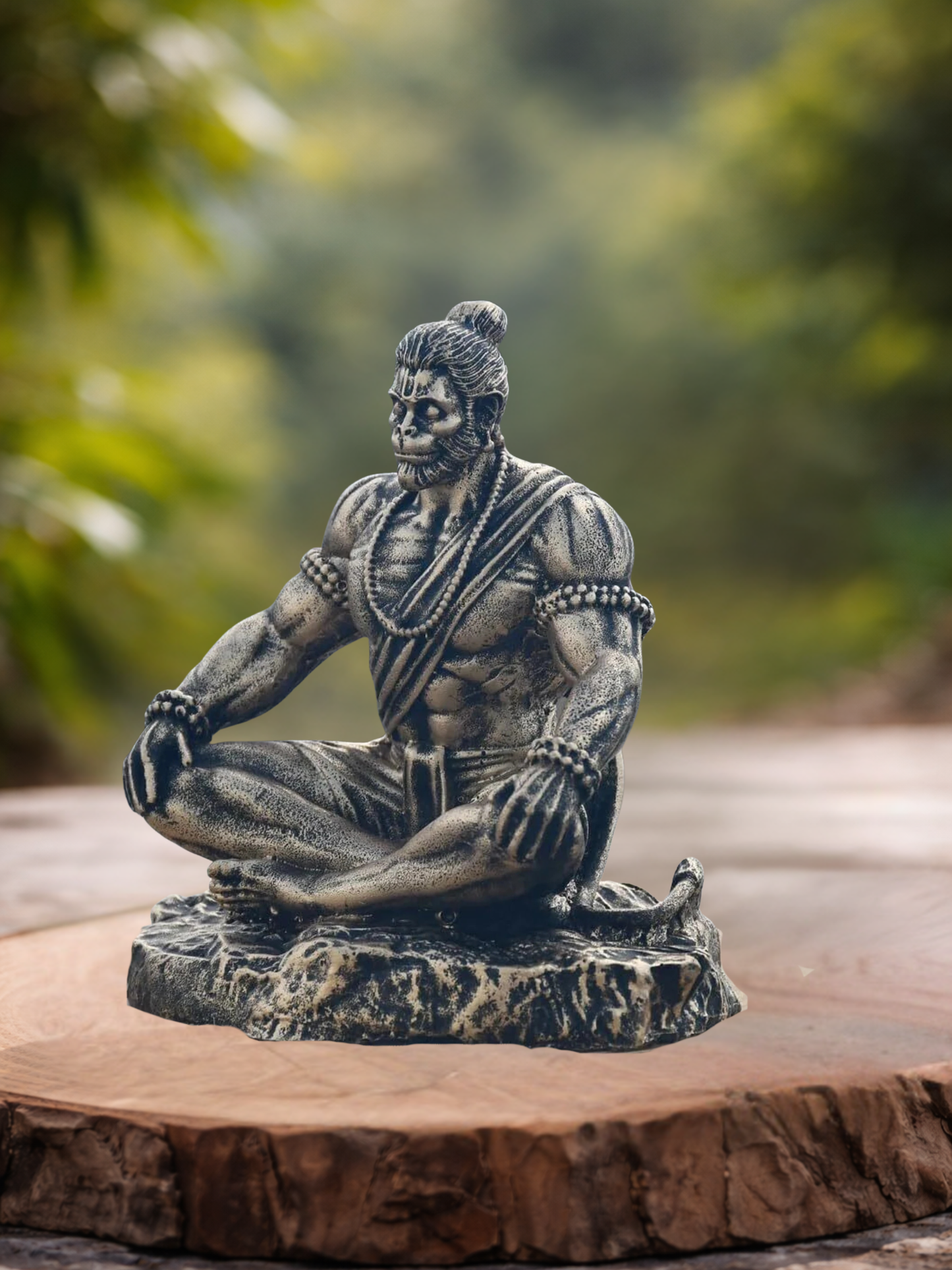 Meditative Hanuman Statue