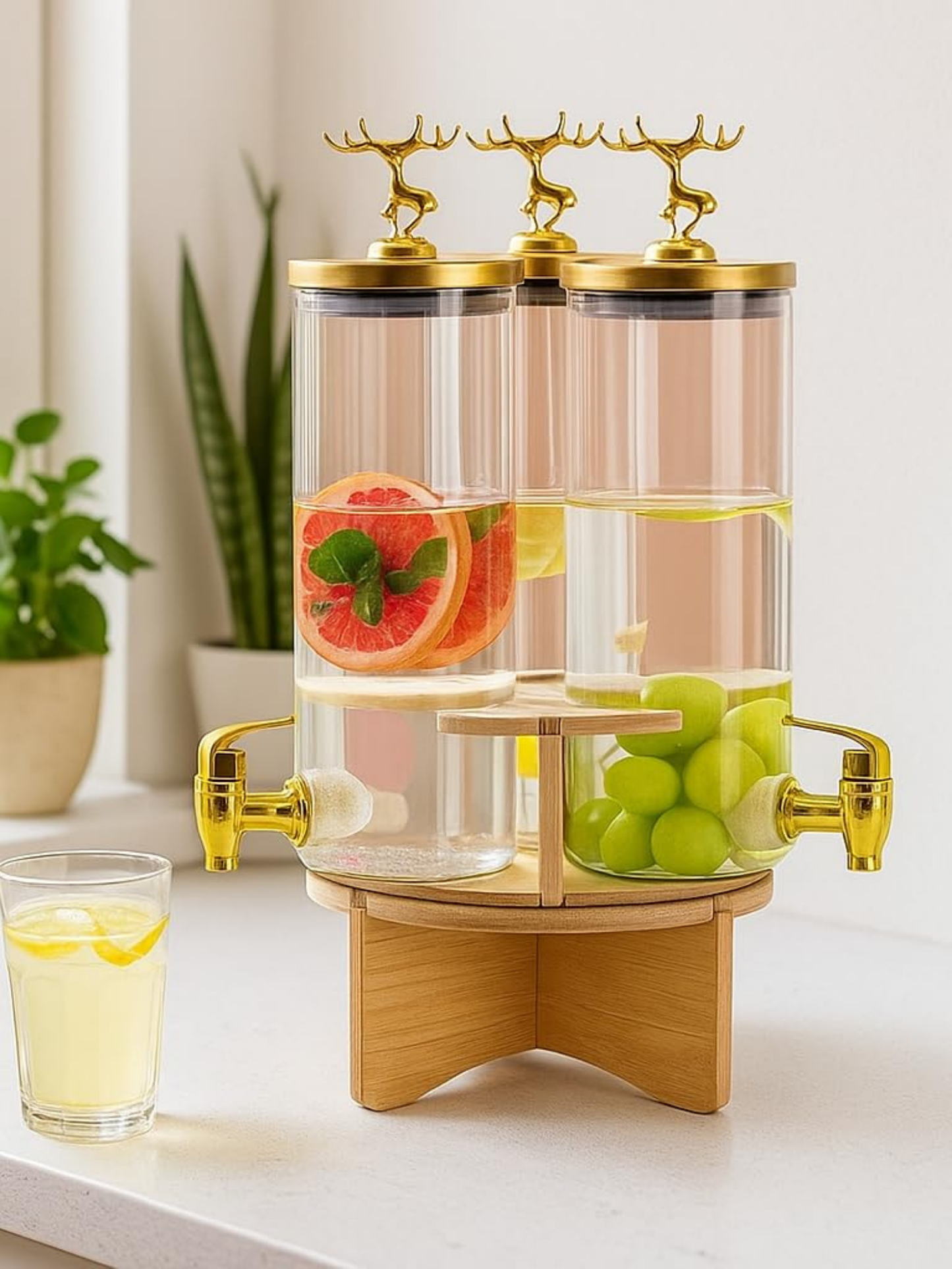 Vintage Luxe Juice Jar Set