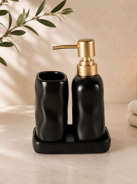 Noir Wave Bathroom Duo