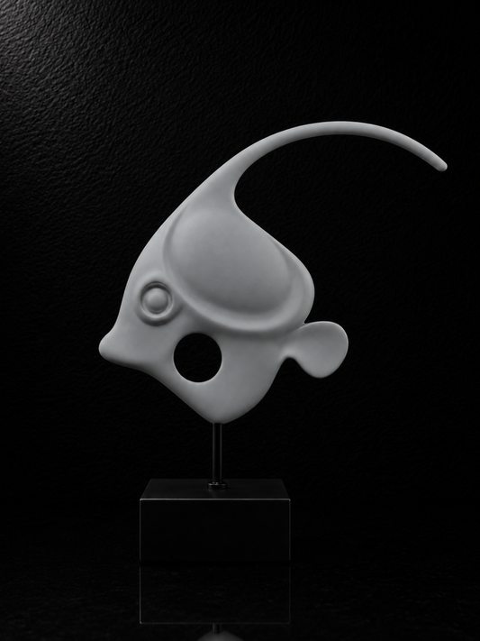 Modern Oceanic Fish Sculpture