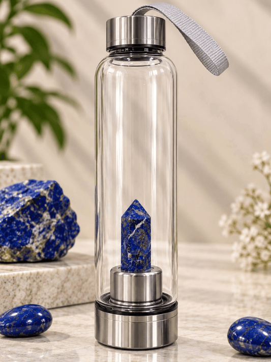 Lapis Lazuli Crystal Water Bottle