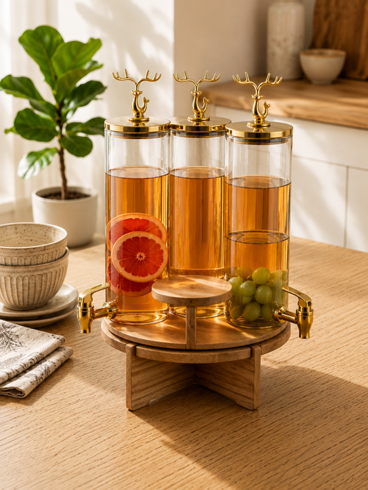 Vintage Luxe Juice Jar Set