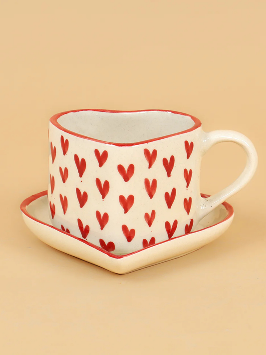 Heart Beats Mug Set