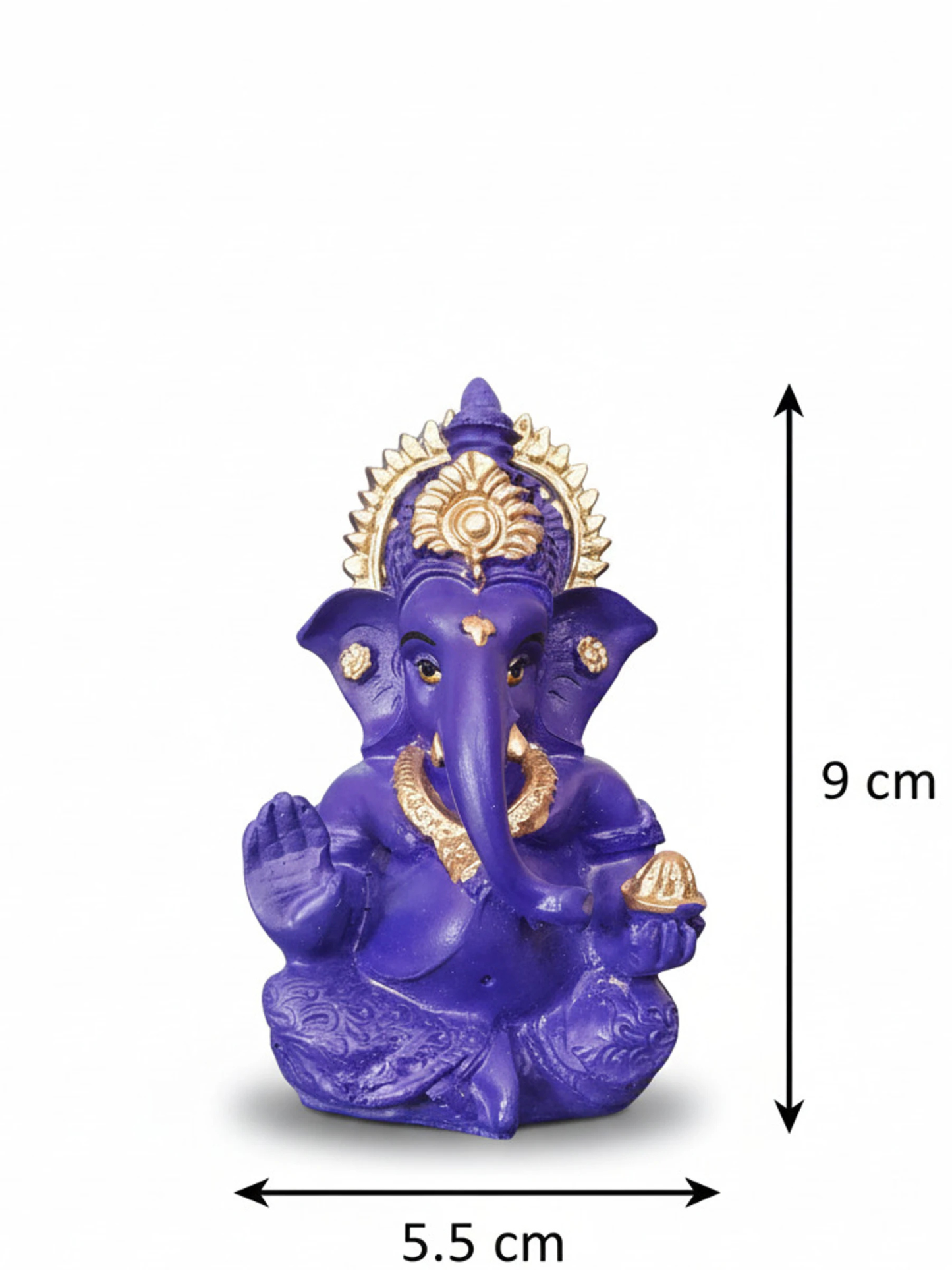 Purple Ganesha Idol