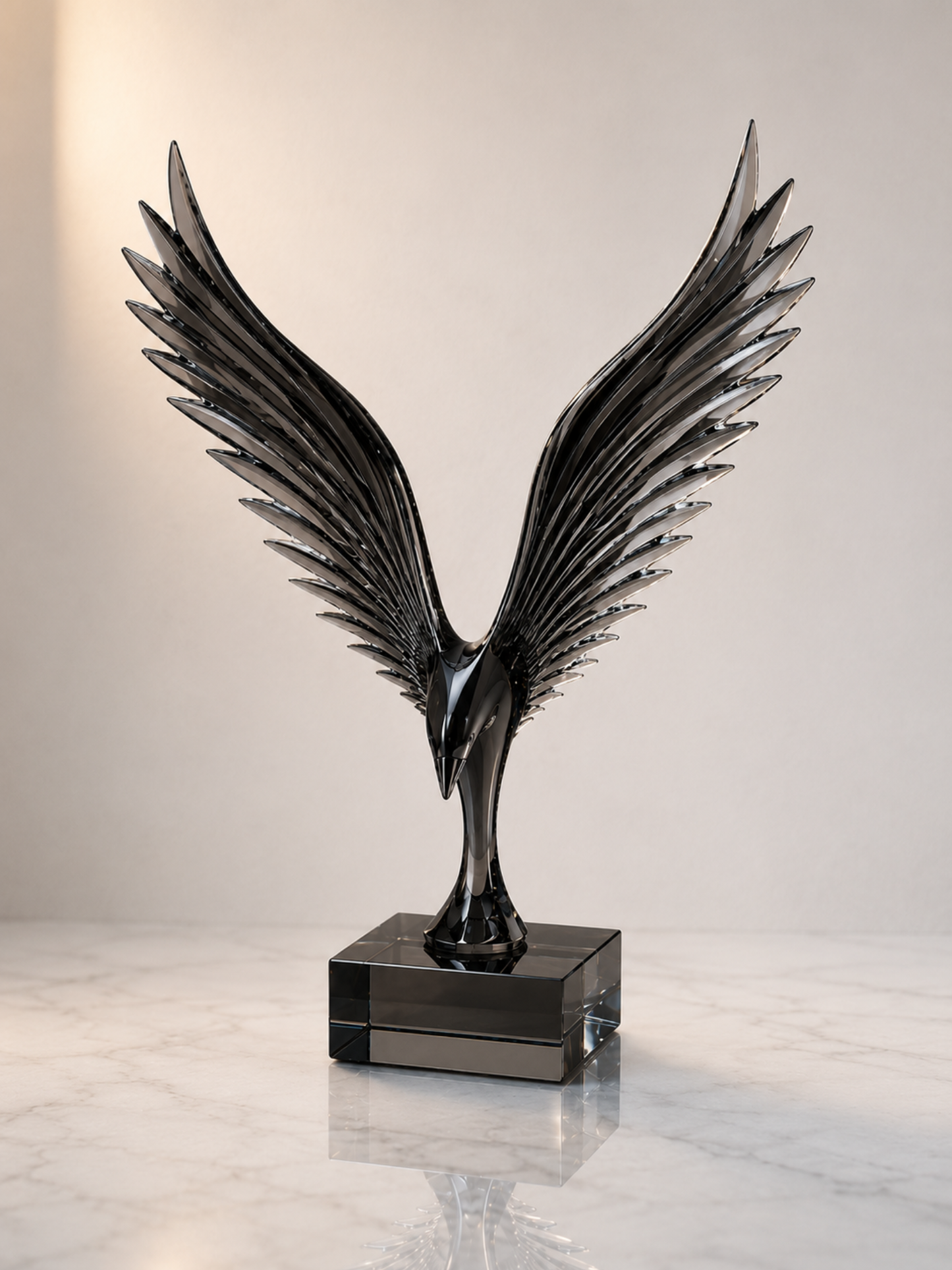 Crystal Phoenix Wings Showpiece