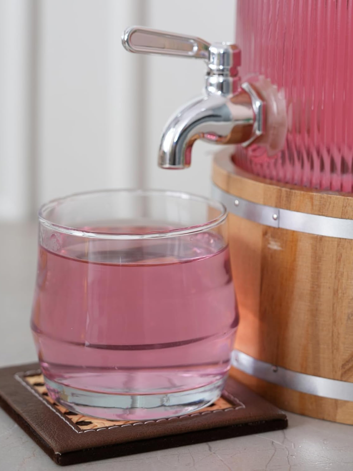 Vintage Ribbed Glass Dispenser (3 L)