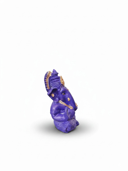 Purple Ganesha Idol