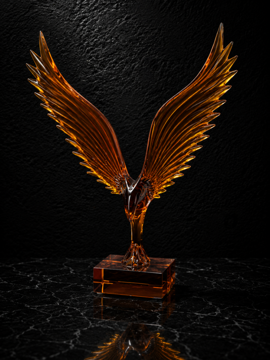 Crystal Phoenix Wings Showpiece