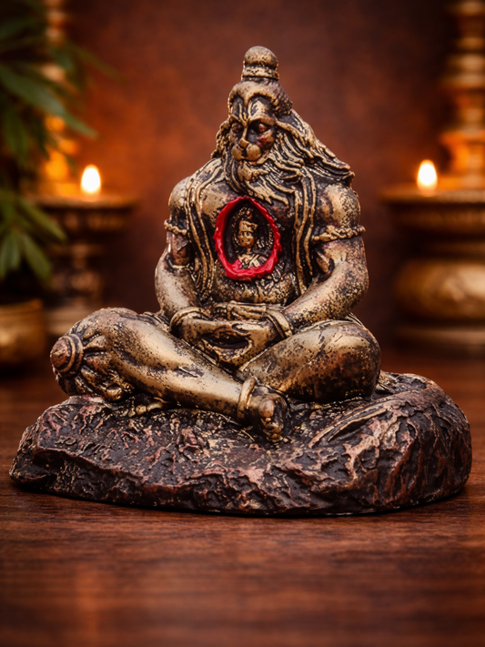 Ram Bhakt Hanuman Meditative Idol