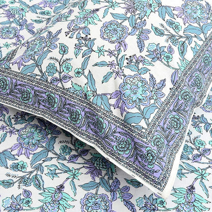 Aangan Phool – Ethnic Jaipuri Printed Bedsheet Set with Pillow Covers