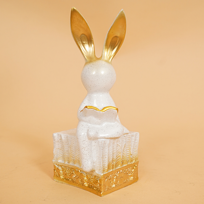 Reader Bunny Figurine