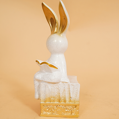 Reader Bunny Figurine