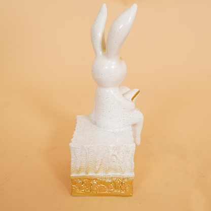 Reader Bunny Figurine