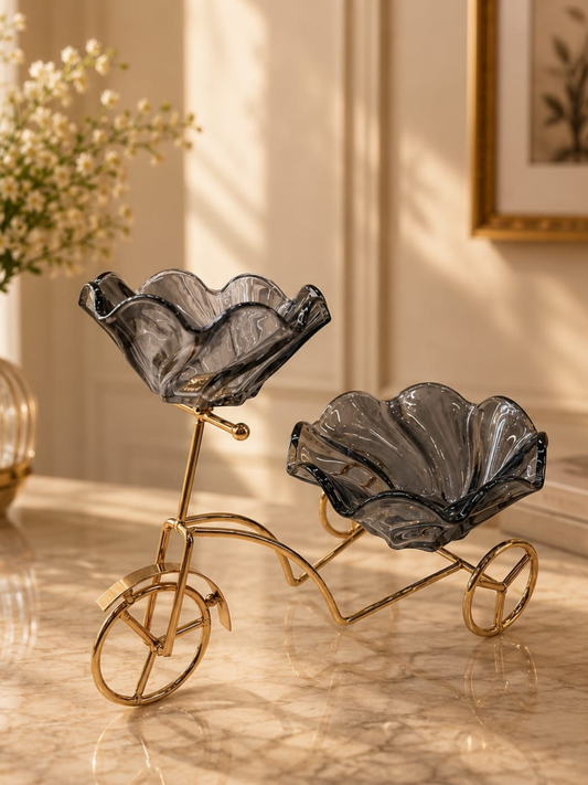 Vintage Cycle Crystal Bowl